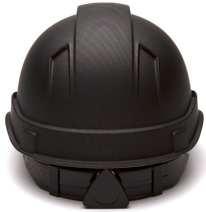 Ridgeline Pyramex Ridgeline Cap Style Hard Hat 4 Point Ratchet Vented Matte Black Graphite Pattern - Image 4
